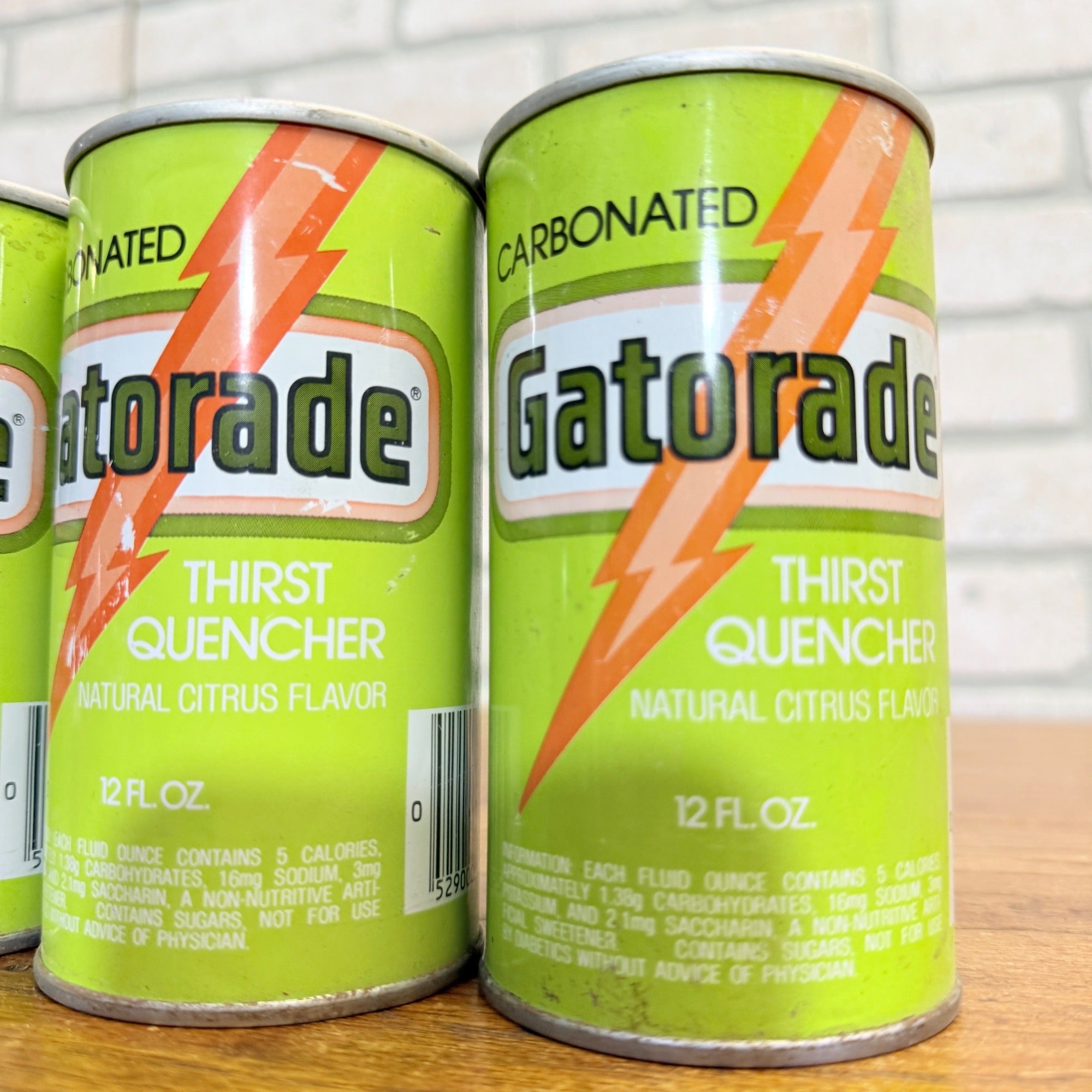 Vintage Gatorade Sports Drink Pull Tab Straight Soda Cans Lot (3)