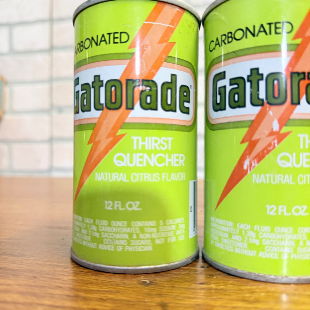 Vintage Gatorade Sports Drink Pull Tab Straight Soda Cans Lot (3)