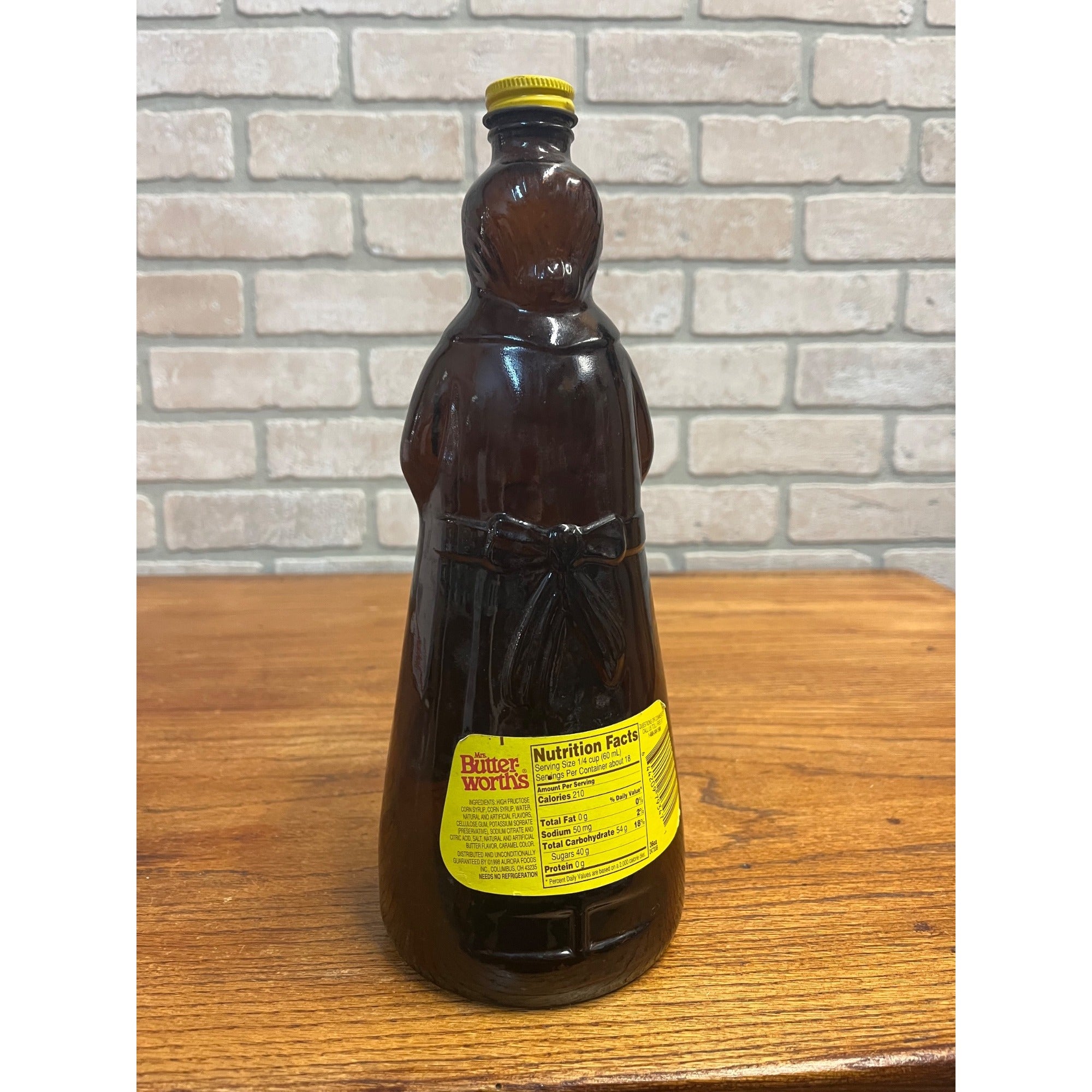 Mrs Butterworth's Syrup Bottle Mid Century Kitchen Decor  36oz