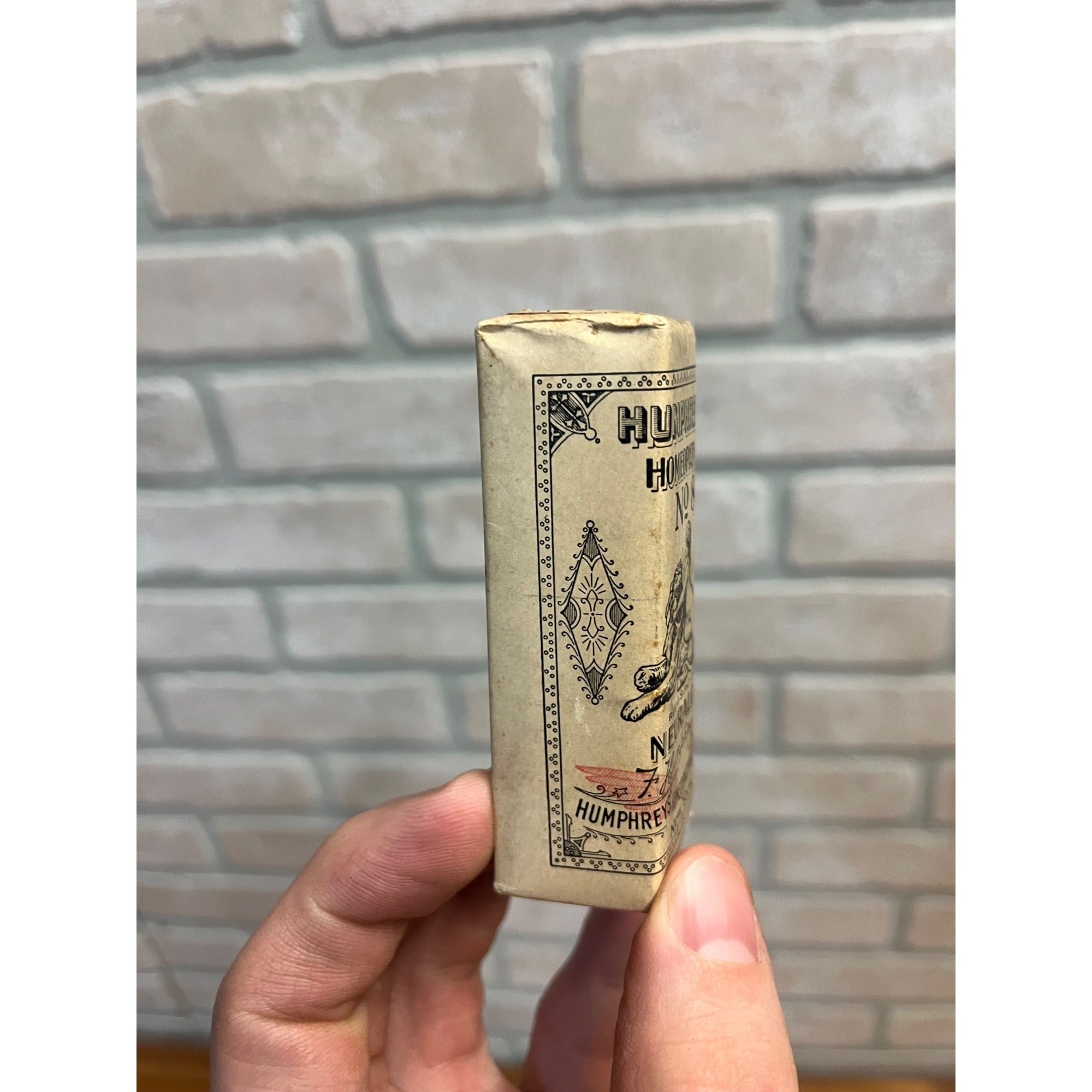 Vintage Humphreys Homeopathic Medicine No 8 Neuralgia Unopened Package Quack