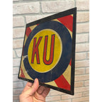 Vintage British Auto Garage Club Display Sign Panel KU Automobilia Advertising