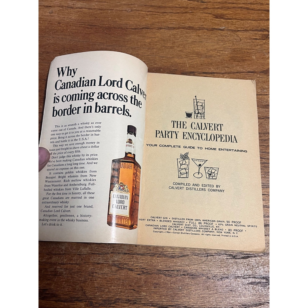 Vintage Professional Mixing Guide Angostura-Wuppermann Calvert Party Encyclopedia