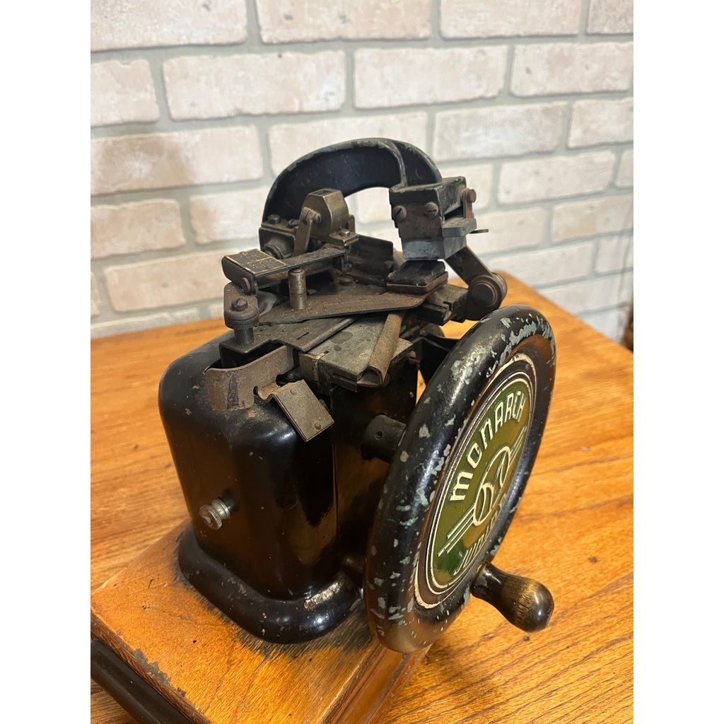 Vintage Monarch Marking System Junior Monarch Ticket Pricing Machine w/ Stamps Steampunk 1920s