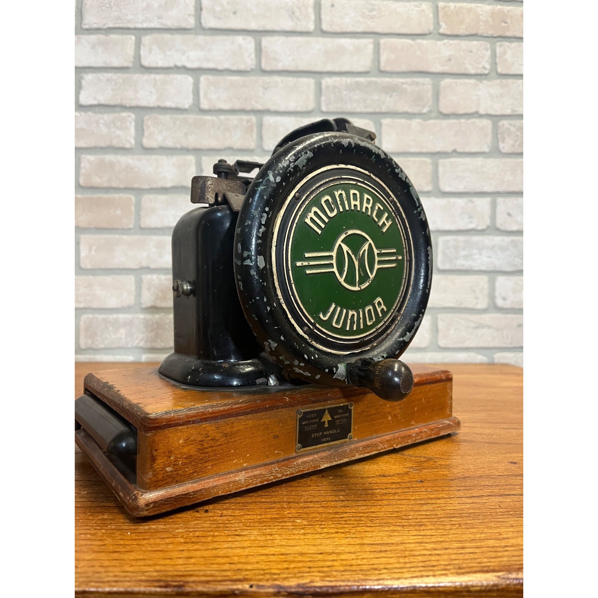 Vintage Monarch Marking System Junior Monarch Ticket Pricing Machine w/ Stamps Steampunk 1920s