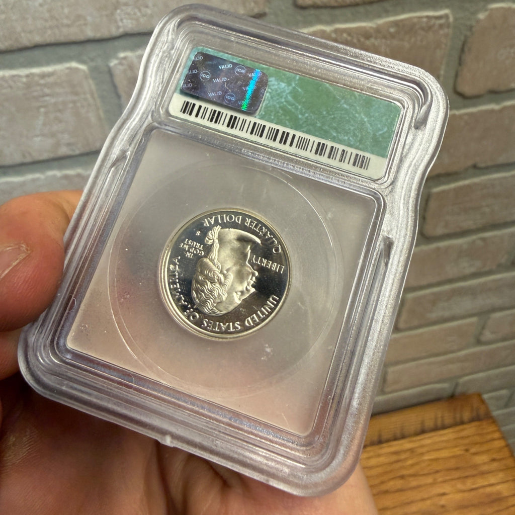 Certified ICG PR70 DCAM Silver Proof Quarter State  - Michigan 2004 S