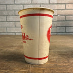Vintage Double Cola 7-1/4 oz Double Nothing Paper Wax Promotional Soda Cup