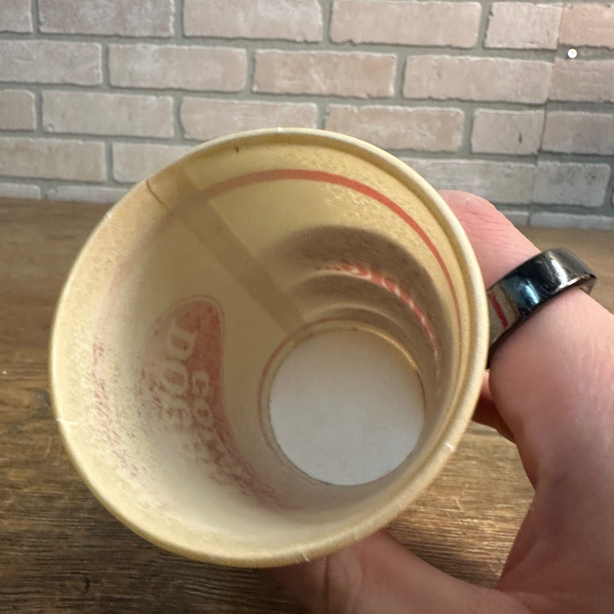 Vintage Double Cola 7-1/4 oz Double Nothing Paper Wax Promotional Soda Cup