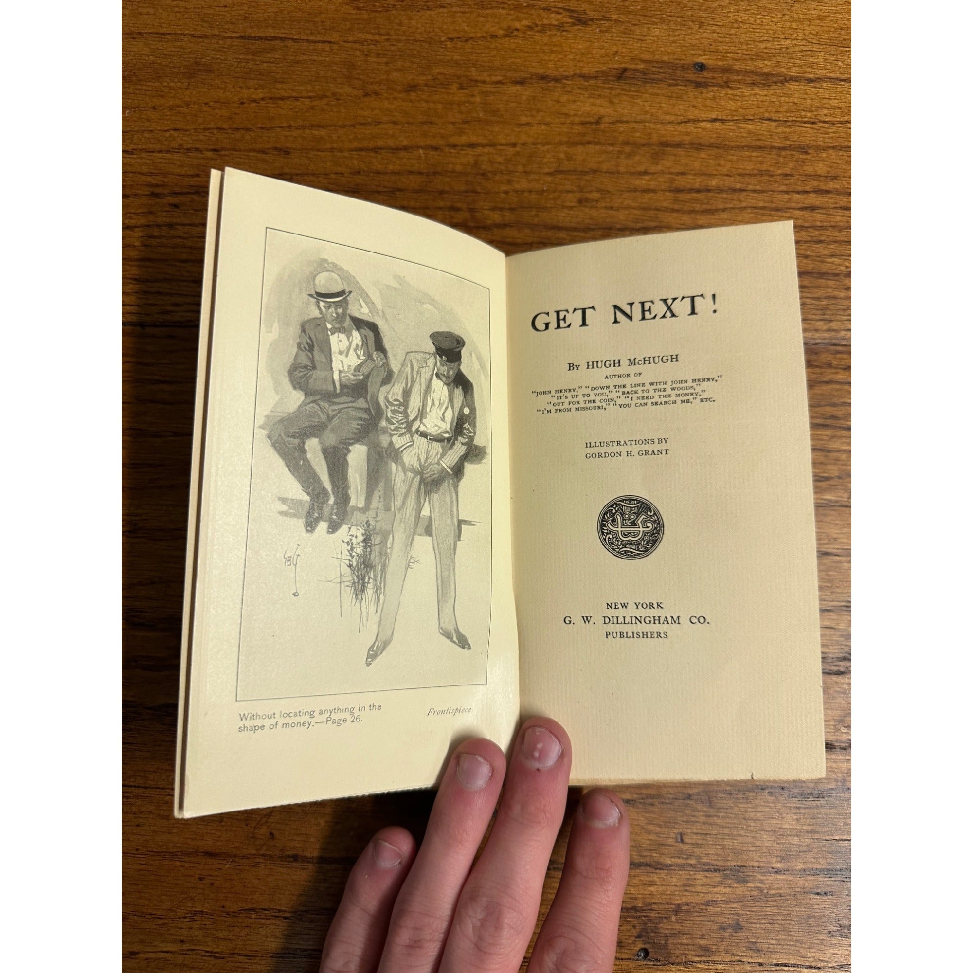 RARE Vintage Hugh McHugh Hardcover Books 1904-05 Get Next & I'm From Missouri