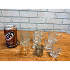 Vintage Childs Miniature Glass Mugs Set of 8