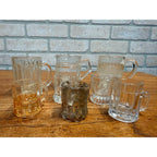 Vintage Childs Miniature Glass Mugs Set of 8