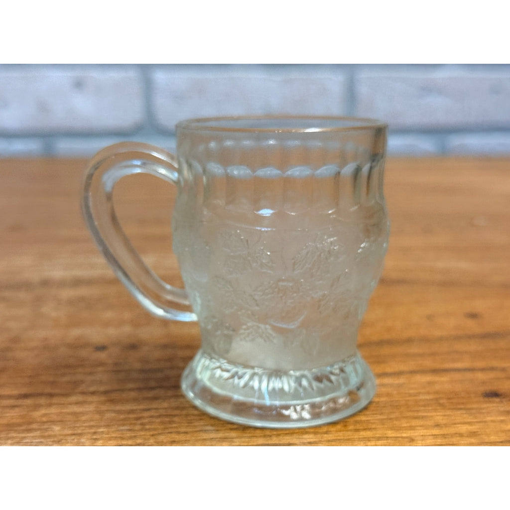 Vintage Childs Miniature Glass Mugs Set of 8