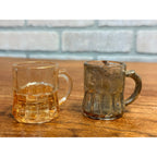 Vintage Childs Miniature Glass Mugs Set of 8