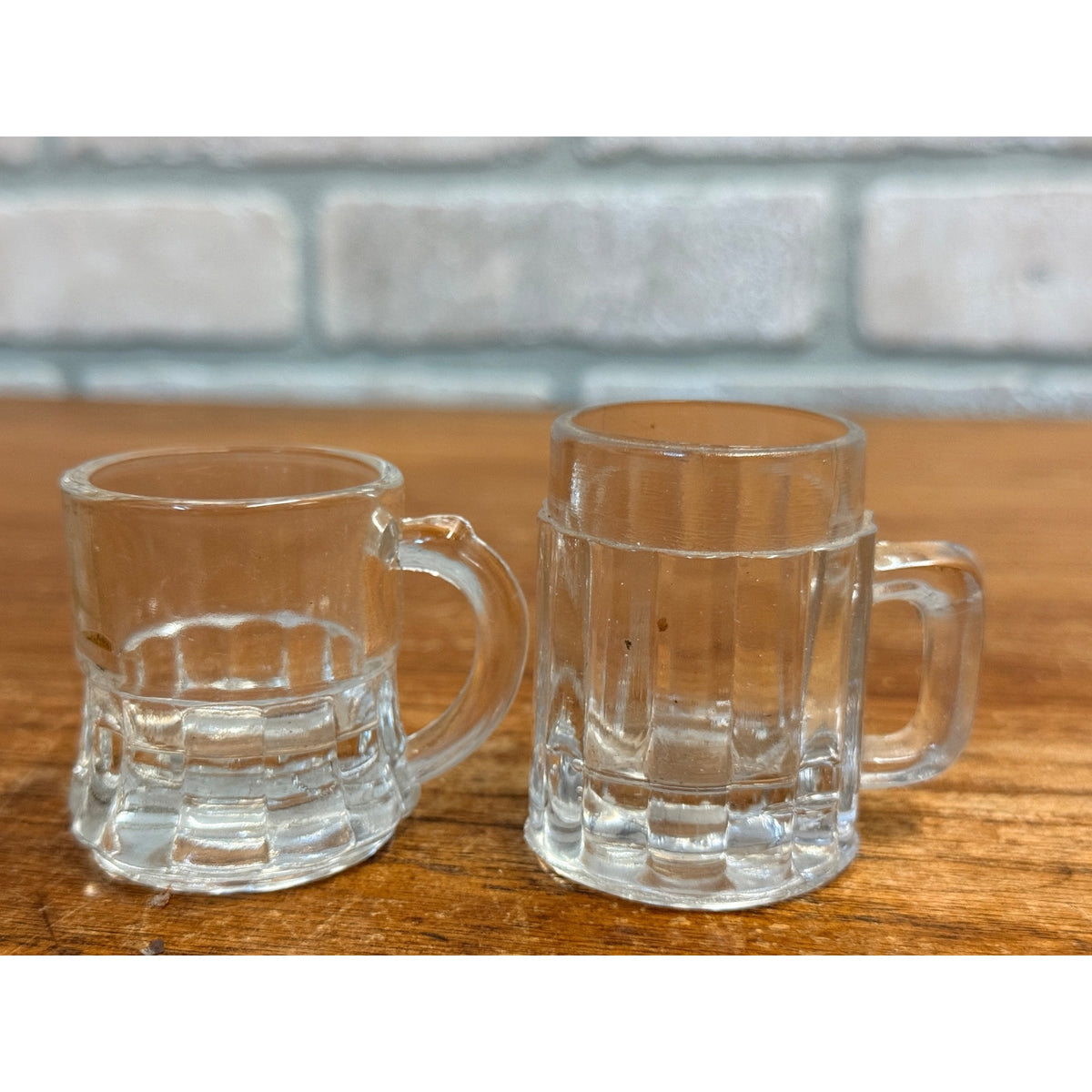 Vintage Childs Miniature Glass Mugs Set of 8