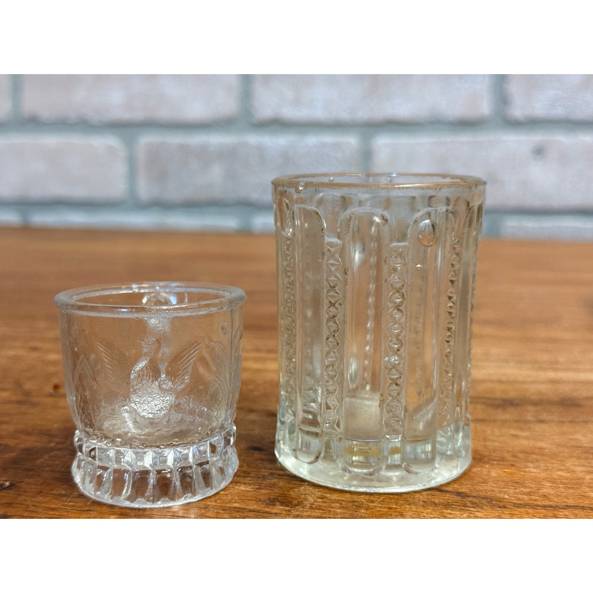Vintage Childs Miniature Glass Mugs Set of 8