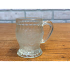 Vintage Childs Miniature Glass Mugs Set of 8