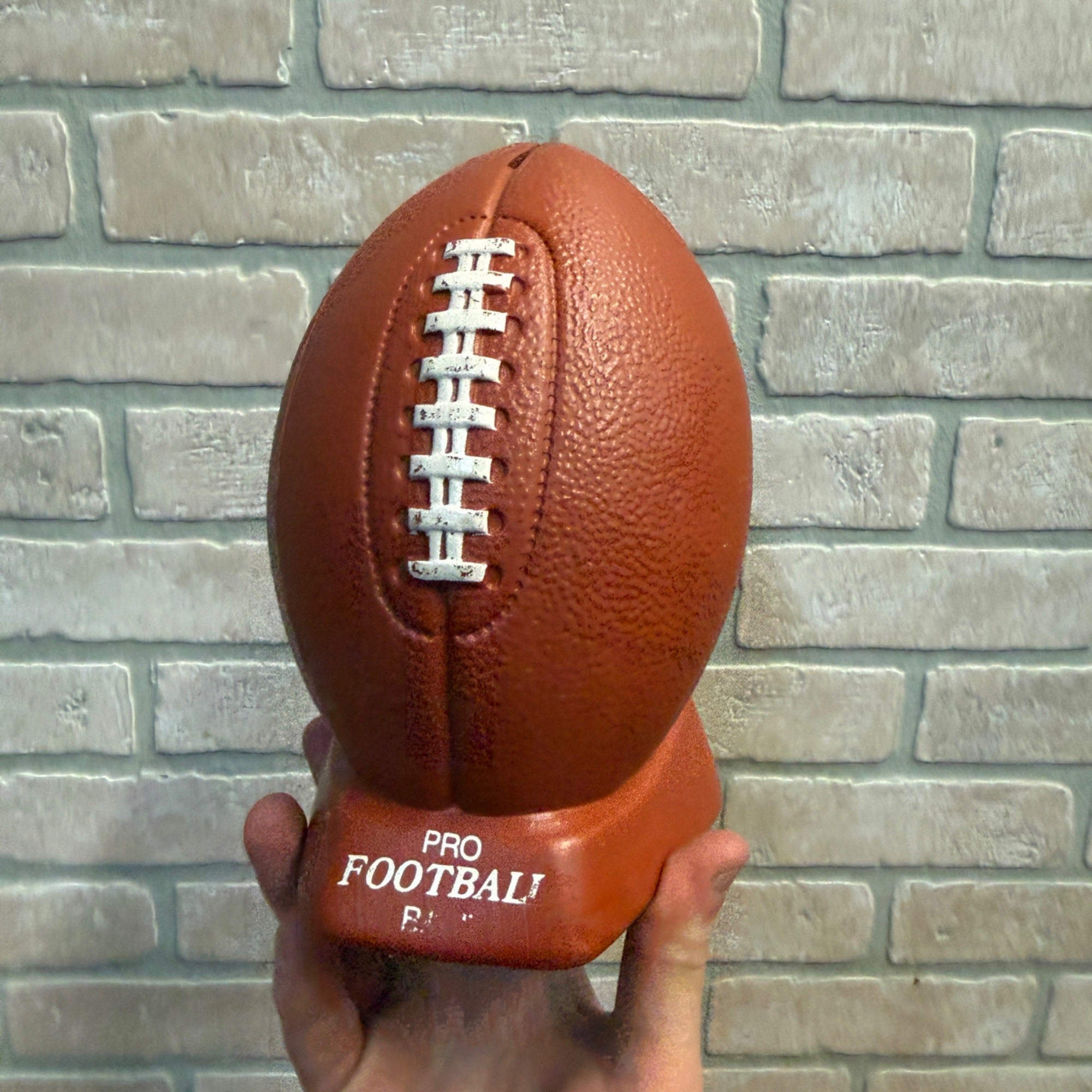 Vintage Plastic Pro Football Bank On Kicker's Tee Children's Savings NFL USA
