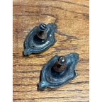 Antique Victorian Eastlake Drawer Pulls Drop Bail Handles Cabinet Hardware Pair