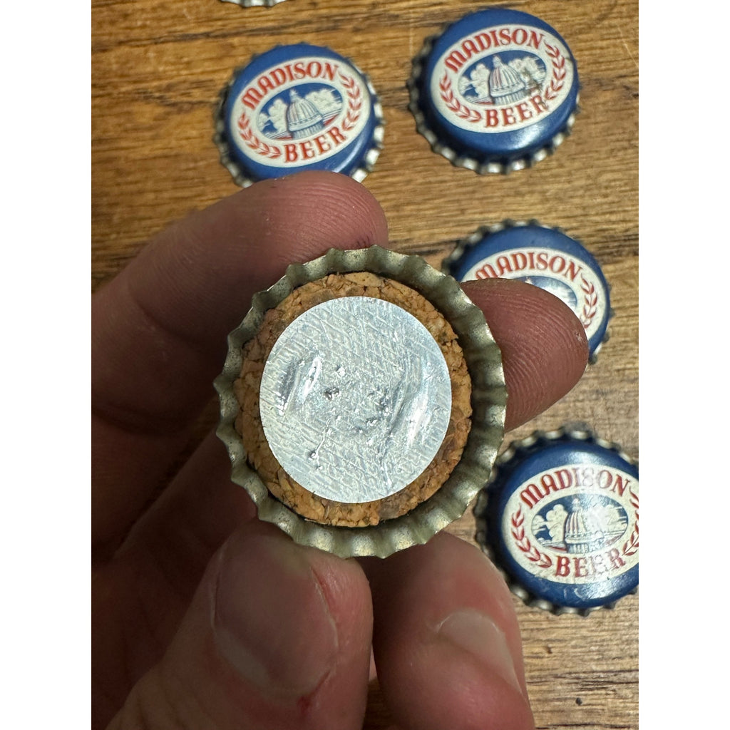 Vintage Fauerbach "Madison Beer" Wisconsin Beer Bottle Crown Top Caps Lot (10)