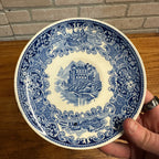 Antique 6" O'dourves Plate Castillo Petrus Regout Holland Blue Plate Ceramic