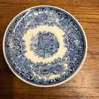 Antique 6" O'dourves Plate Castillo Petrus Regout Holland Blue Plate Ceramic