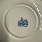 Antique 6" O'dourves Plate Castillo Petrus Regout Holland Blue Plate Ceramic