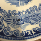 Antique 6" O'dourves Plate Castillo Petrus Regout Holland Blue Plate Ceramic
