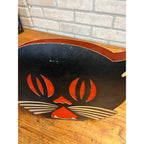 Vintage 1930s Beistle Halloween Tommy Whiskers 2-Sided Lantern Art Deco
