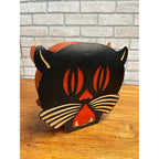Vintage 1930s Beistle Halloween Tommy Whiskers 2-Sided Lantern Art Deco