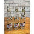 (3) Vintage 1970s Miller High Life 7oz Clear Beer Bottles Milwaukee Wis