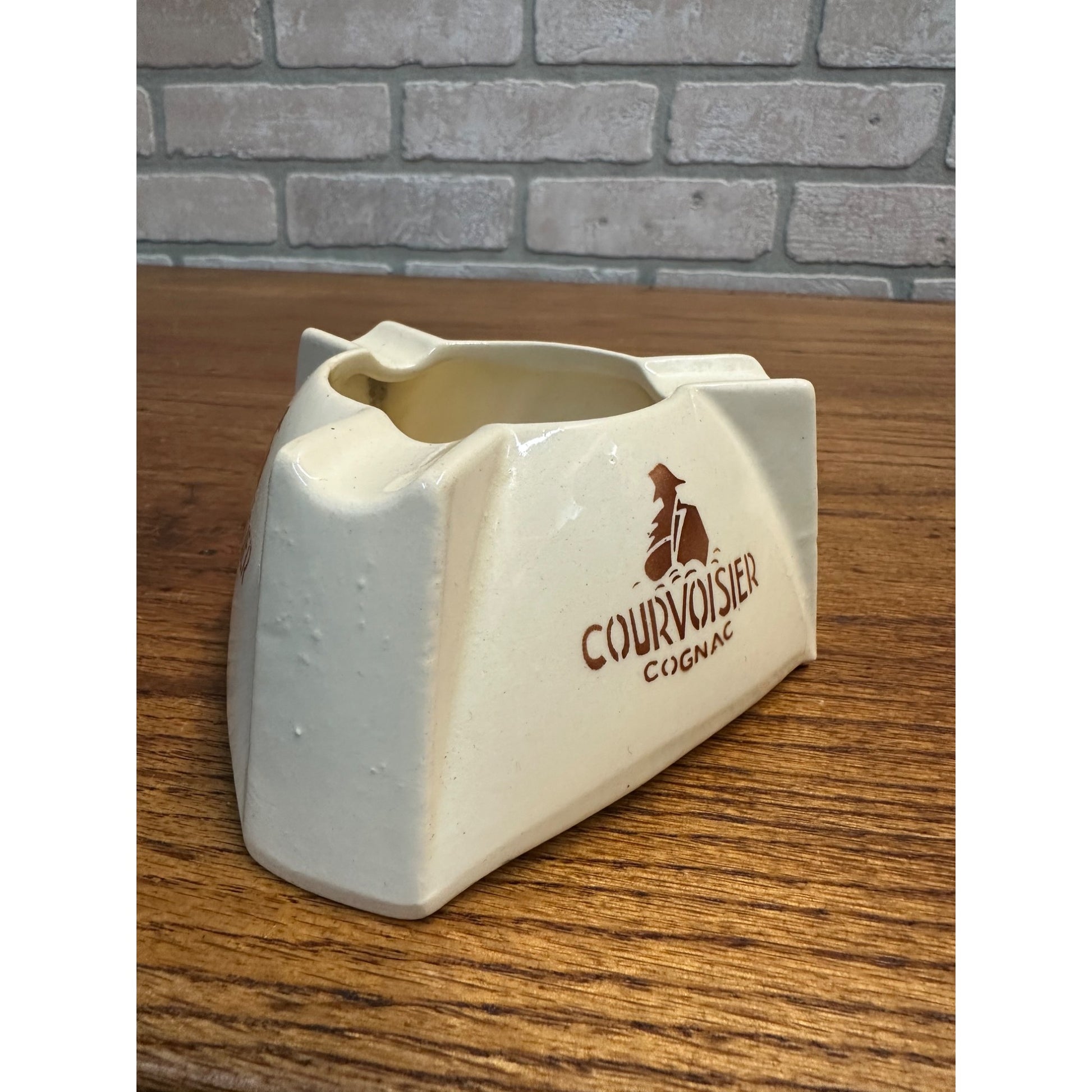 Vintage Courvoisier Cognac Liquor Brandy Advertising Ashtray Bar Digoin