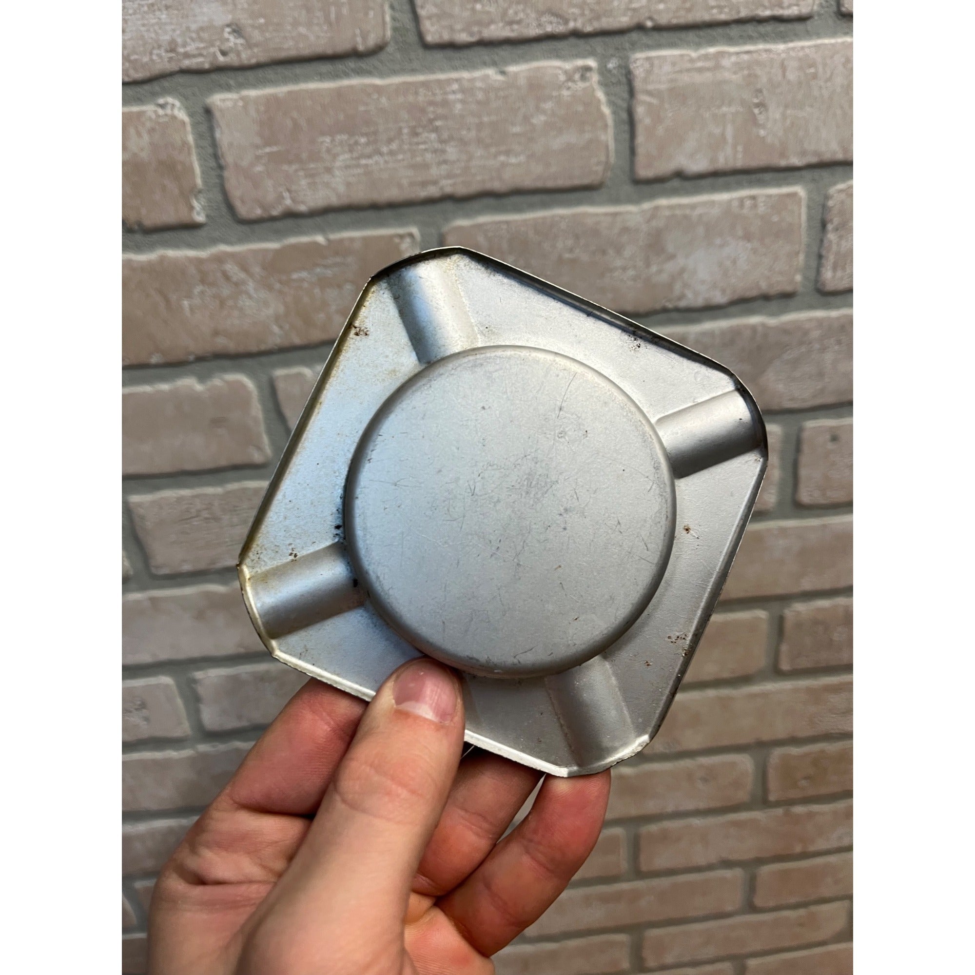 Vintage Master Mix Feeds Farm Advertising Tin Ashtray 25th Year Anniversary