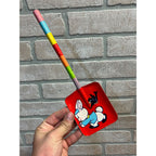 Vintage Child's Tin Litho Sand Beach Shovel Rabbit Blackbird Toy - Ohio Art?