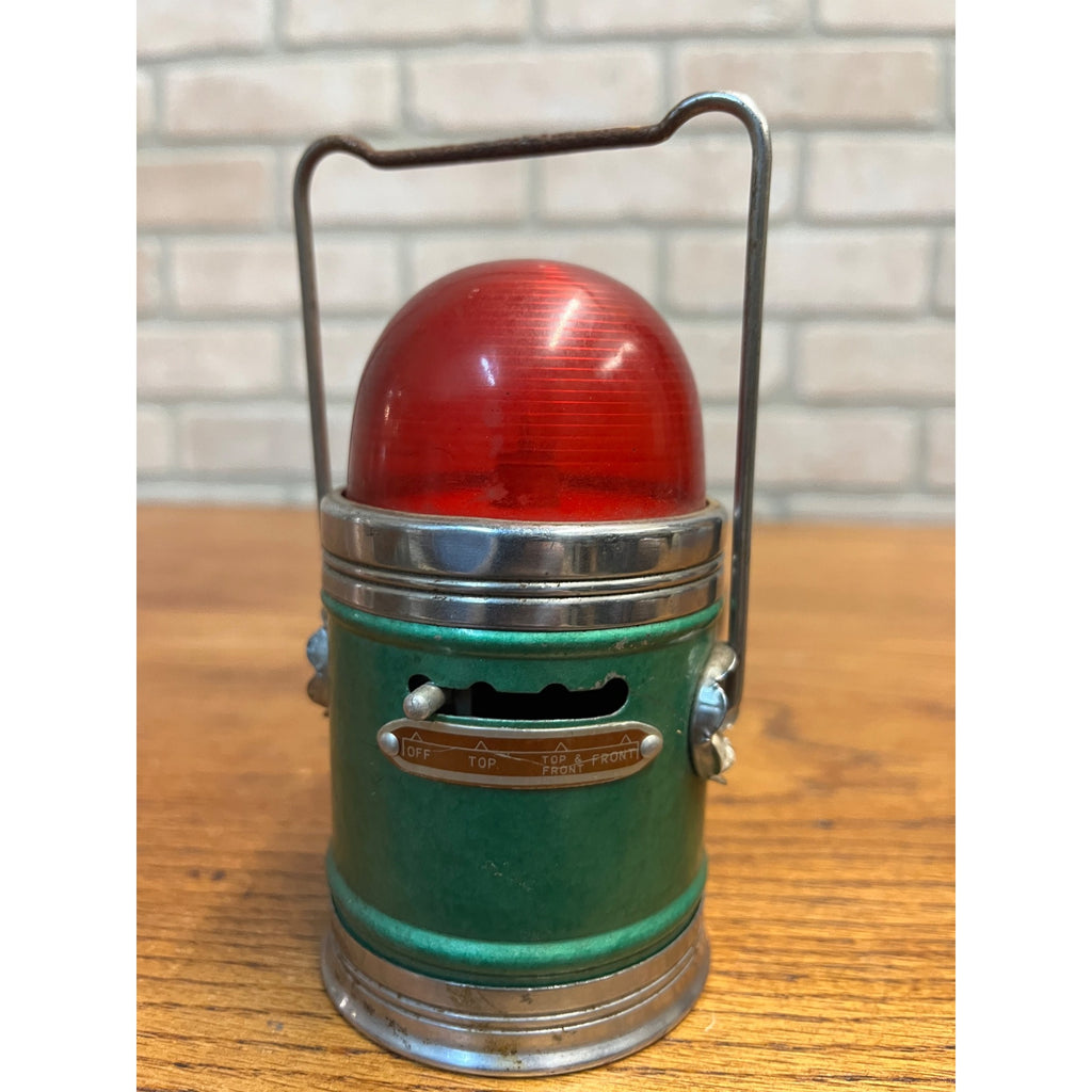 Vintage 1960s Handheld DIAMOND Flashlight Lantern Camping Small 4.5" Light