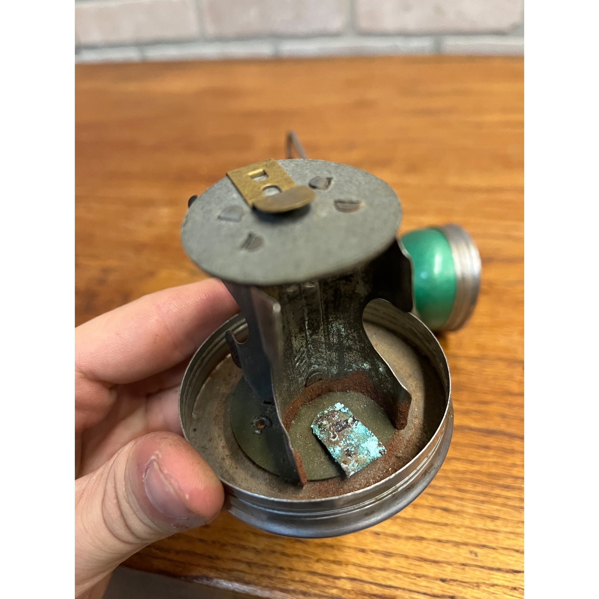 Vintage 1960s Handheld DIAMOND Flashlight Lantern Camping Small 4.5" Light