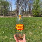 Plymouth Spring Vintage ACL 24 oz Soda Pop Bottle Plymouth Wisconsin 1970s