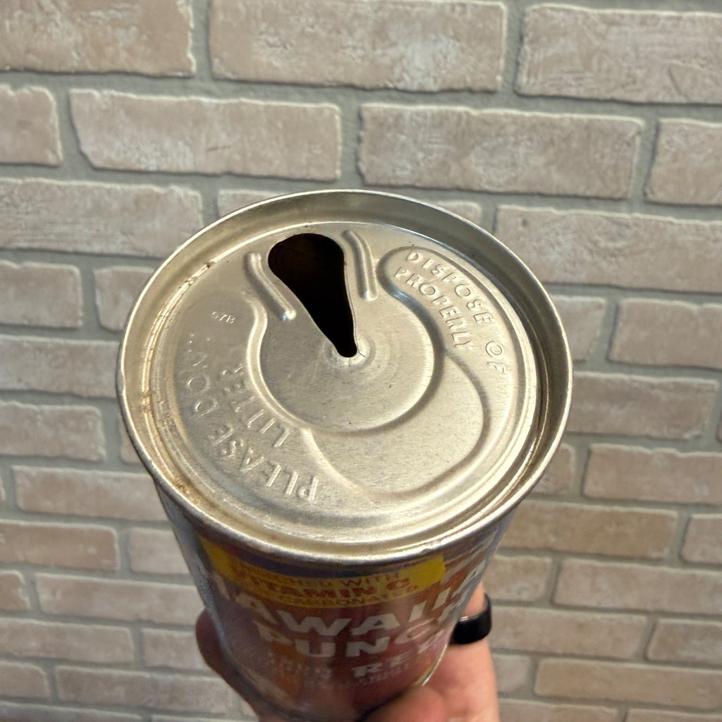 Vintage 1970s-80s Hawaiian Punch Red Pull Tab Straight Soda Can