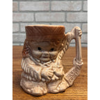 Vintage 1950s USA Brush McCoy Pottery Davy Crockett Figural Child's Mug