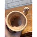 Vintage 1950s USA Brush McCoy Pottery Davy Crockett Figural Child's Mug