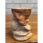 Vintage 1950s USA Brush McCoy Pottery Davy Crockett Figural Child's Mug