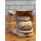 Vintage 1950s USA Brush McCoy Pottery Davy Crockett Figural Child's Mug