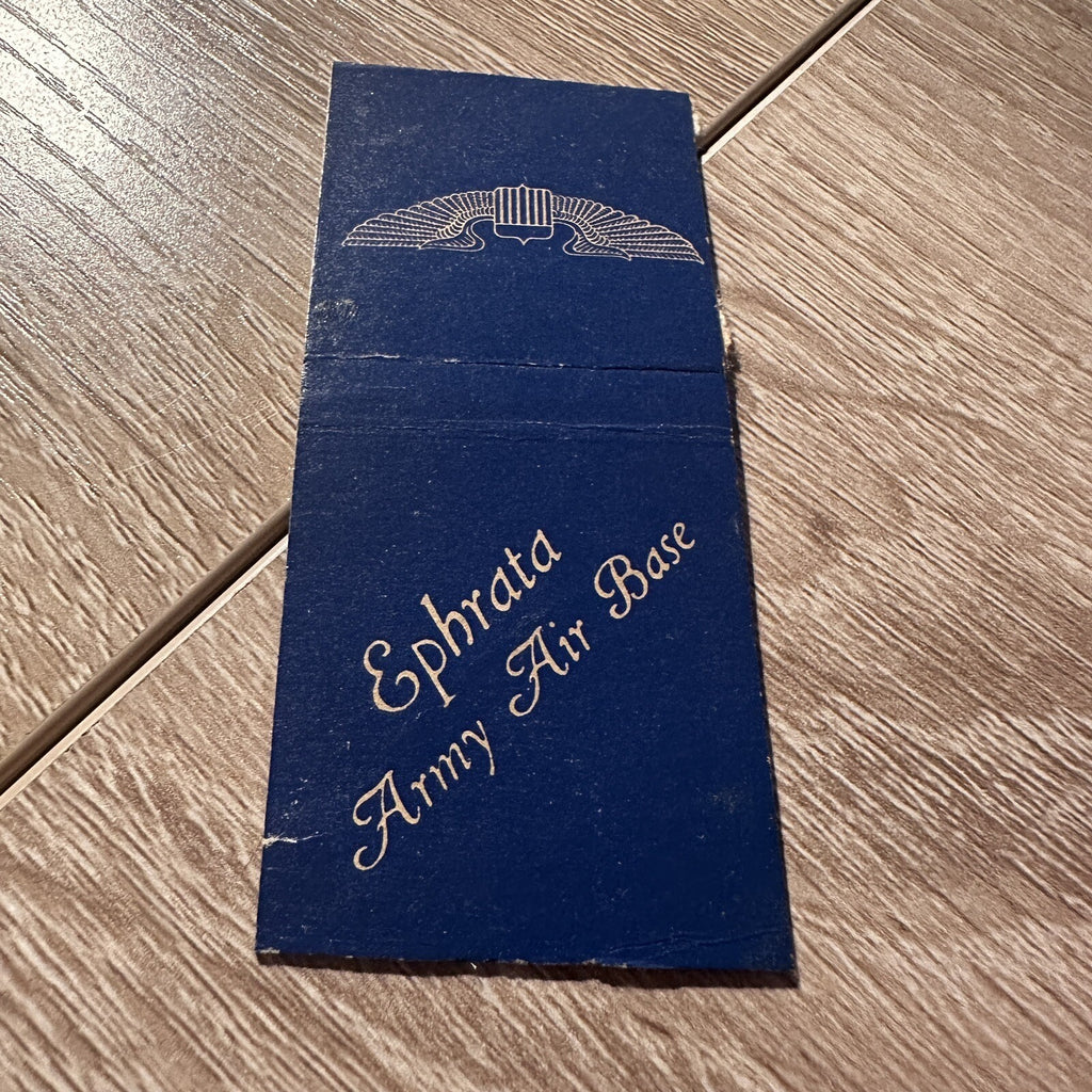 Vintage Ephrata Army Air Base Advertising Matchbook