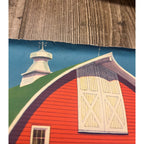 1920s Advertising Calendar Poster Fuller Goodman Farm Barn Dairy Scene
