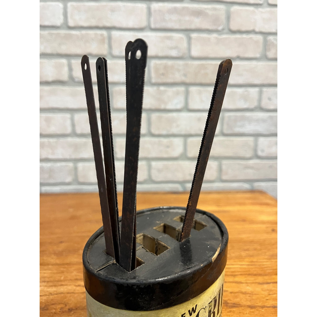 Vintage 1950s Griffin Hack Saw Blades Countertop Holder Store Display Advertising