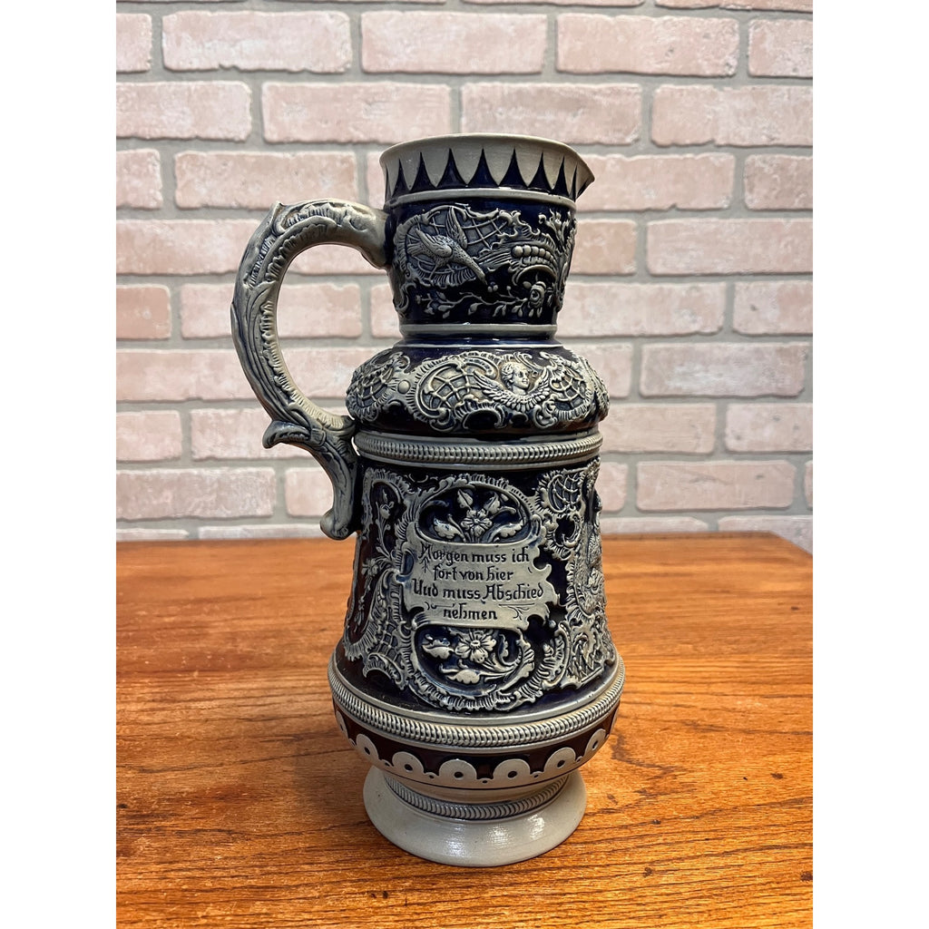 Vintage Jacob Thewalt German Stoneware 1 Liter Pitcher - Stein - Prosit - No Lid