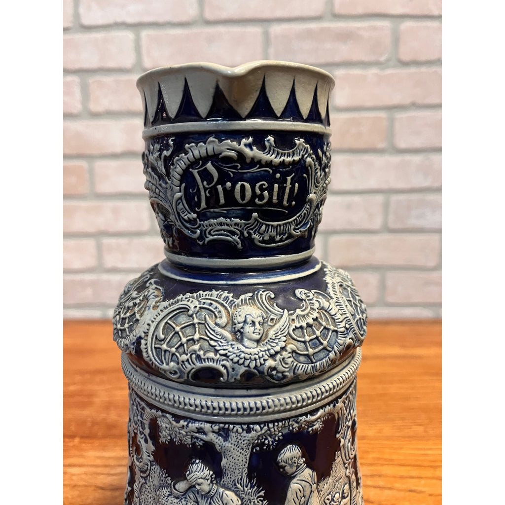 Vintage Jacob Thewalt German Stoneware 1 Liter Pitcher - Stein - Prosit - No Lid