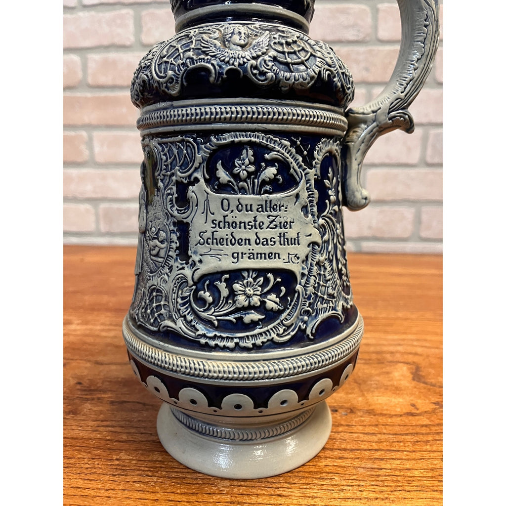 Vintage Jacob Thewalt German Stoneware 1 Liter Pitcher - Stein - Prosit - No Lid