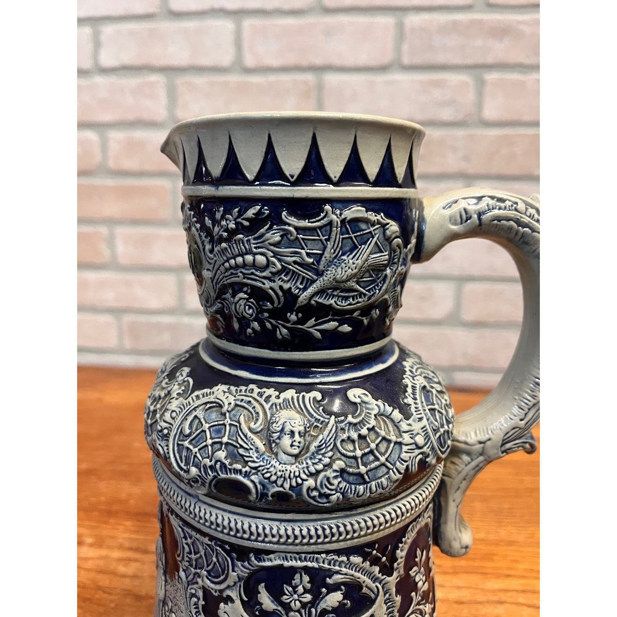 Vintage Jacob Thewalt German Stoneware 1 Liter Pitcher - Stein - Prosit - No Lid