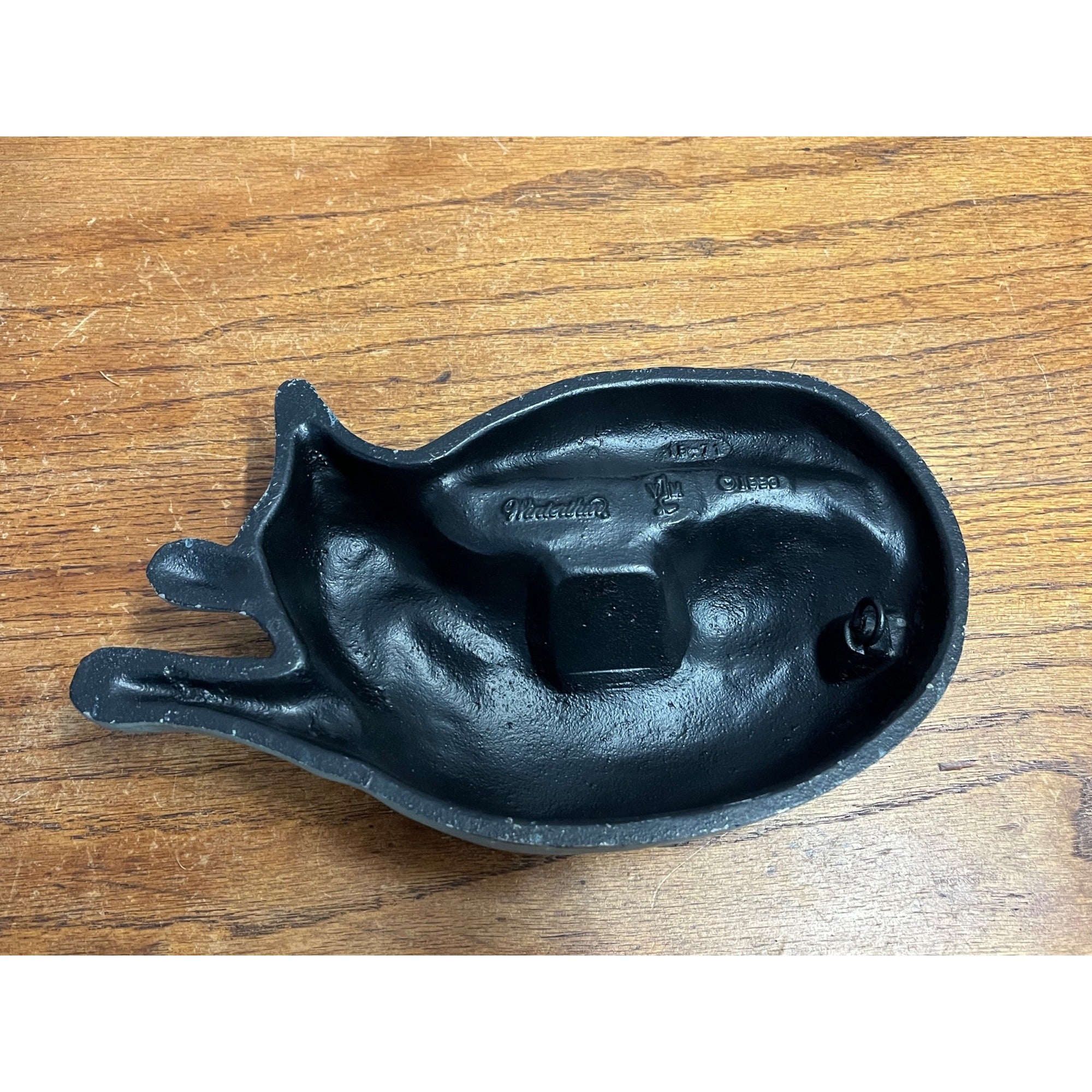Vintage 1993 Verdigris Cast Iron Winterthur Fox Doorstop Virginia Metalcrafters