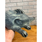 Vintage 1993 Verdigris Cast Iron Winterthur Fox Doorstop Virginia Metalcrafters