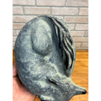 Vintage 1993 Verdigris Cast Iron Winterthur Fox Doorstop Virginia Metalcrafters